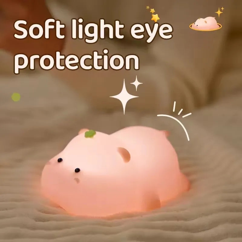 Lumibubs Chubby Penguin Night Light β Touch Control Rechargeable Silicone Baby Lamp