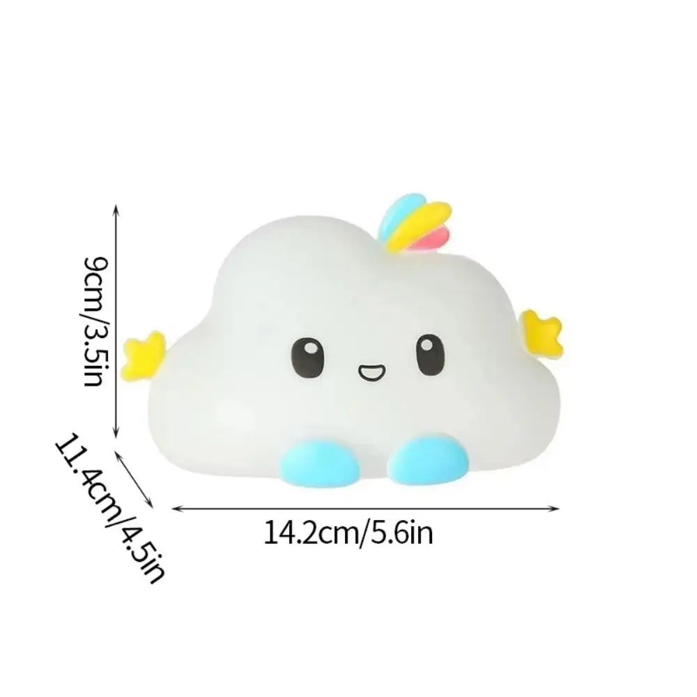 Lumibubs Happy Cloud Night Light — Cute Smiling Cartoon Bedside Lamp for Kids & Babies
