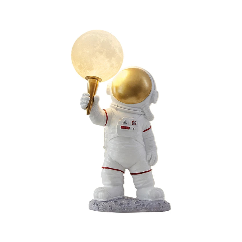 Astronaut Moon Table Lamp — a tiny spaceman, a glowing moon, and a whole lot of charm 🚀🌕✨