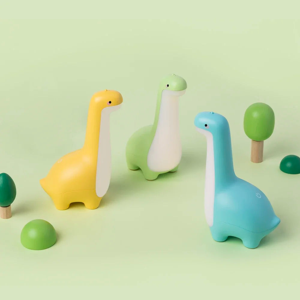 Lumibubs Dinosaur Night Light — USB Rechargeable Dino Lamp with Timer for Kids