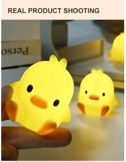 Lumibubs Little Yellow Duck Night Light — Cute Silicone Glow Lamp for Kids & Babies
