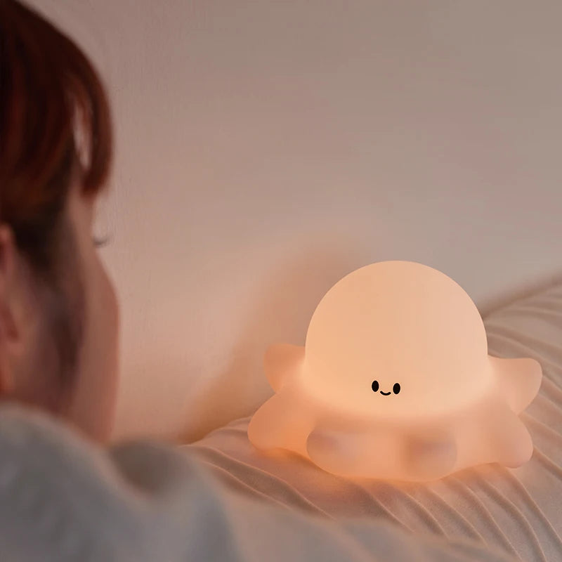 Lumibubs Sleepy Panda Night Light — Pat Control Rechargeable Silicone Bedside Lamp