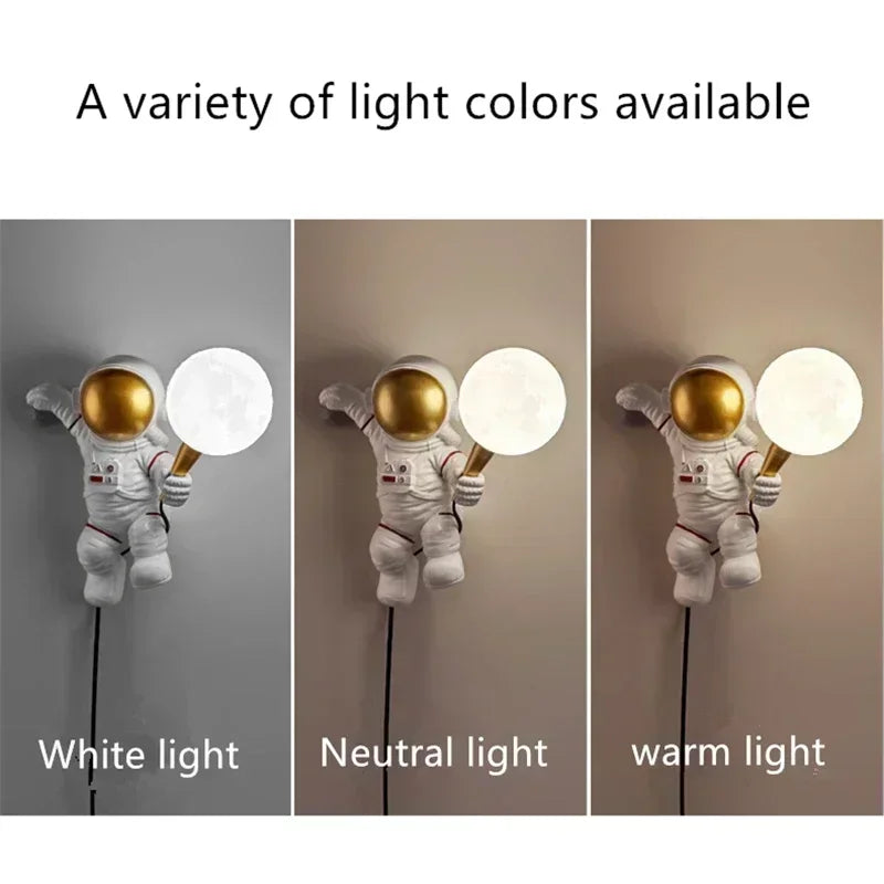 Astronaut Moon Wall Lamp — the lamp that turns your wall into a launchpad 🚀🌕✨