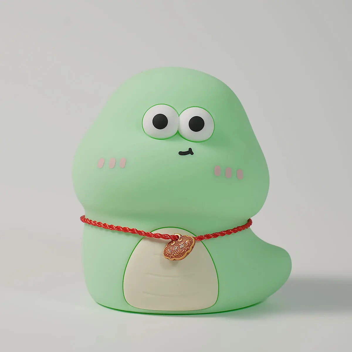 Lumibubs Lucky Spirit Night Light — Cute Silicone Glow Lamp in White & Green