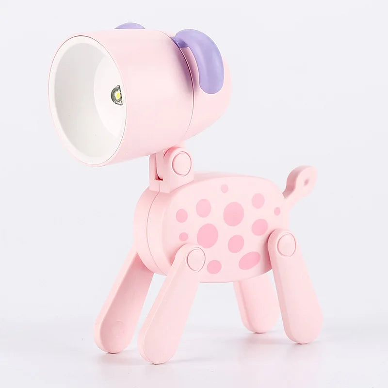 Lumibubs Mini Folding Animal Desk Lamp — Cute Dog & Deer LED Night Light for Kids