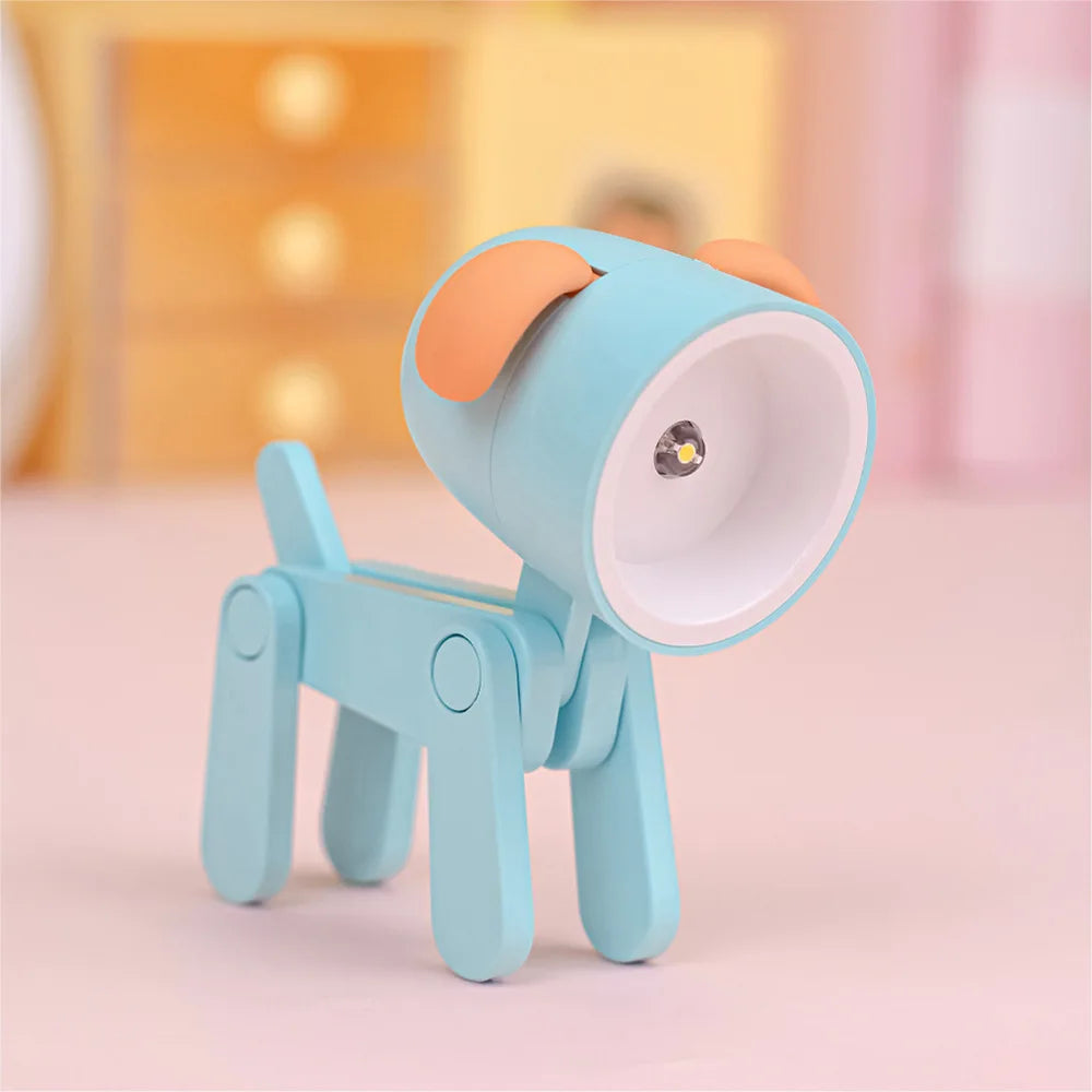 Lumibubs Mini Folding Animal Desk Lamp — Cute Dog & Deer LED Night Light for Kids