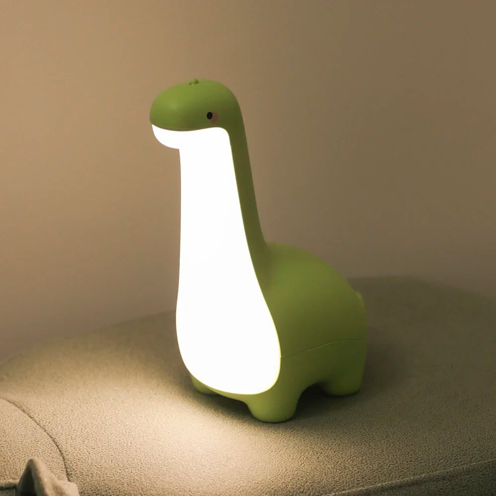 Lumibubs Dinosaur Night Light — USB Rechargeable Dino Lamp with Timer for Kids
