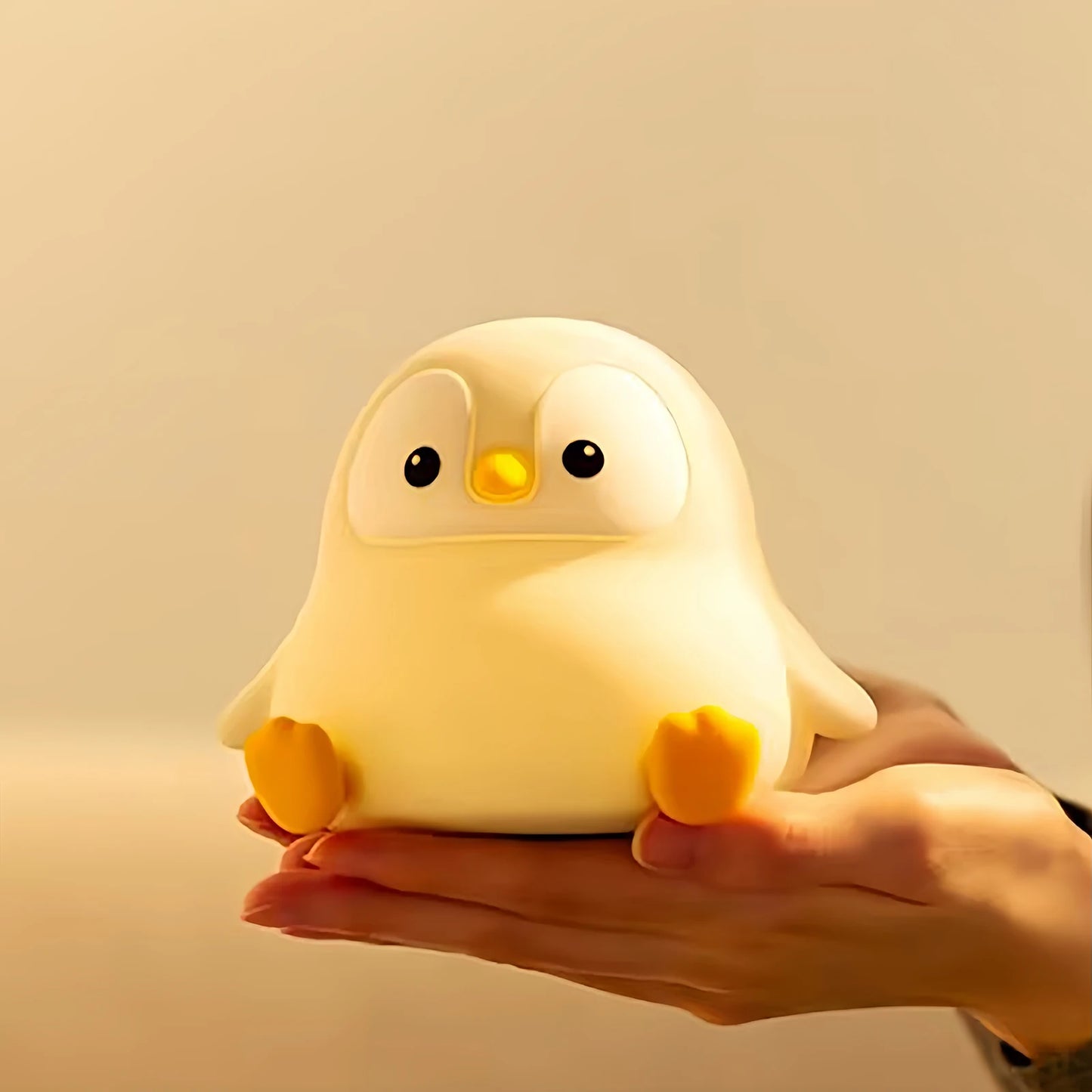 Lumibubs Chubby Penguin Night Light — Touch Control Rechargeable Silicone Baby Lamp