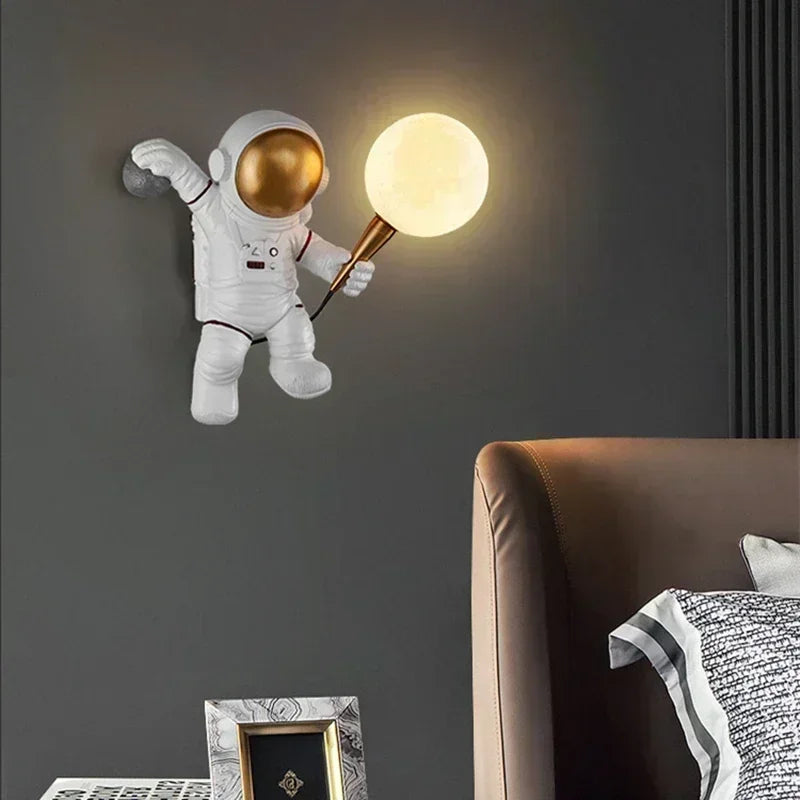 Astronaut Moon Wall Lamp — the lamp that turns your wall into a launchpad 🚀🌕✨