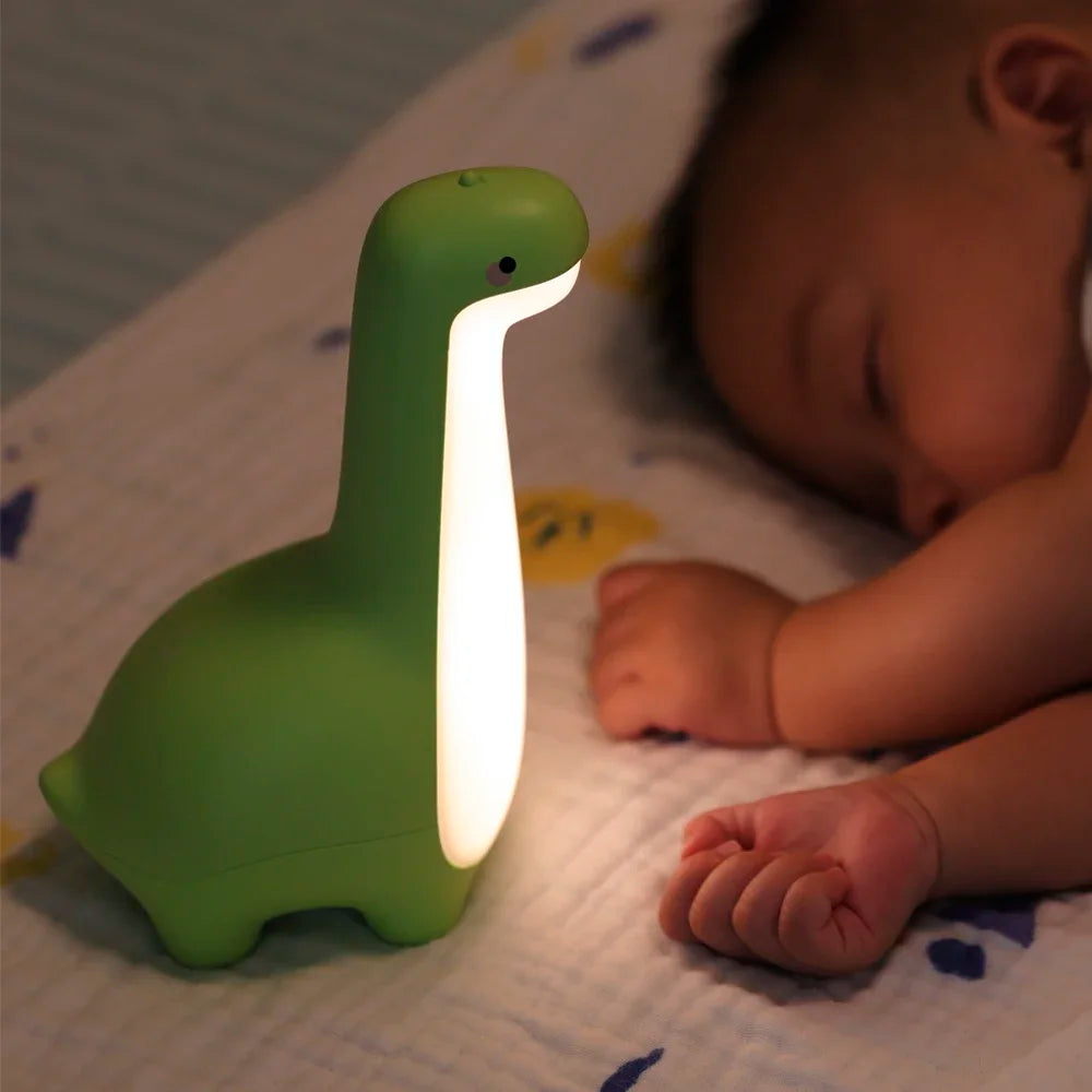 Lumibubs Dinosaur Night Light — USB Rechargeable Dino Lamp with Timer for Kids