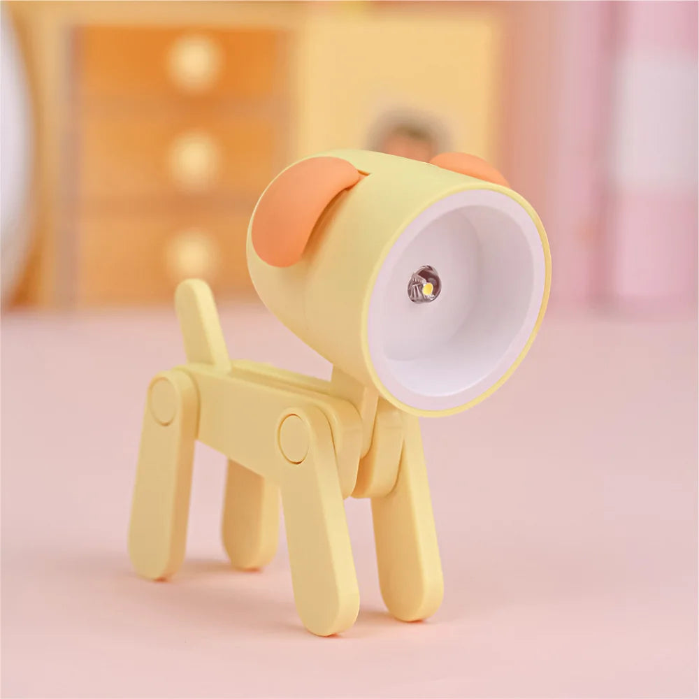 Lumibubs Mini Folding Animal Desk Lamp — Cute Dog & Deer LED Night Light for Kids