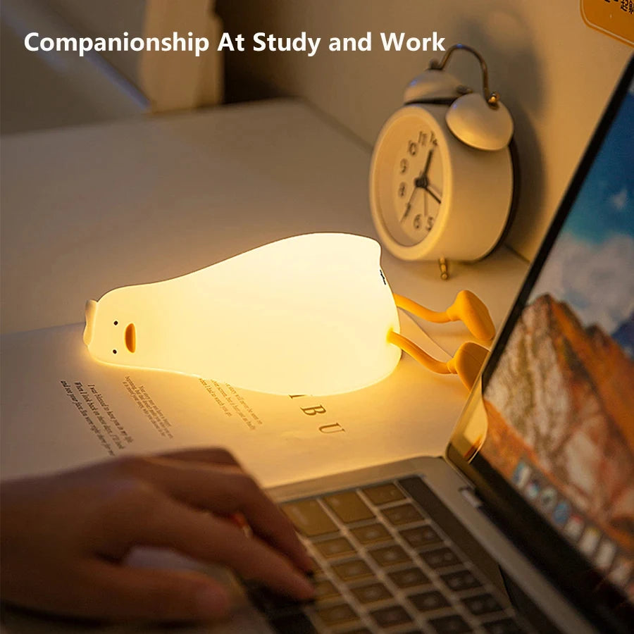 Lumibubs Kawaii Animal Night Light — Touch Control Rechargeable Silicone Mood Lamp for Kids