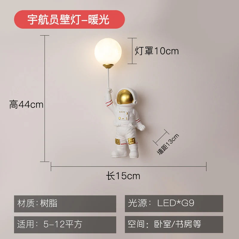 Astronaut Dual Planet Wall Lamp — two worlds, one wall, infinite wow 🚀🪐✨