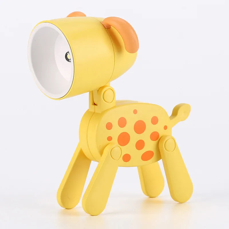 Lumibubs Mini Folding Animal Desk Lamp — Cute Dog & Deer LED Night Light for Kids
