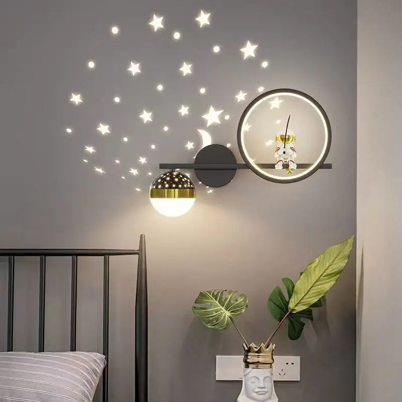 Astronaut Star Projector Wall Lamp — turns your child's bedroom into a galaxy every single night ⭐🌙🚀
