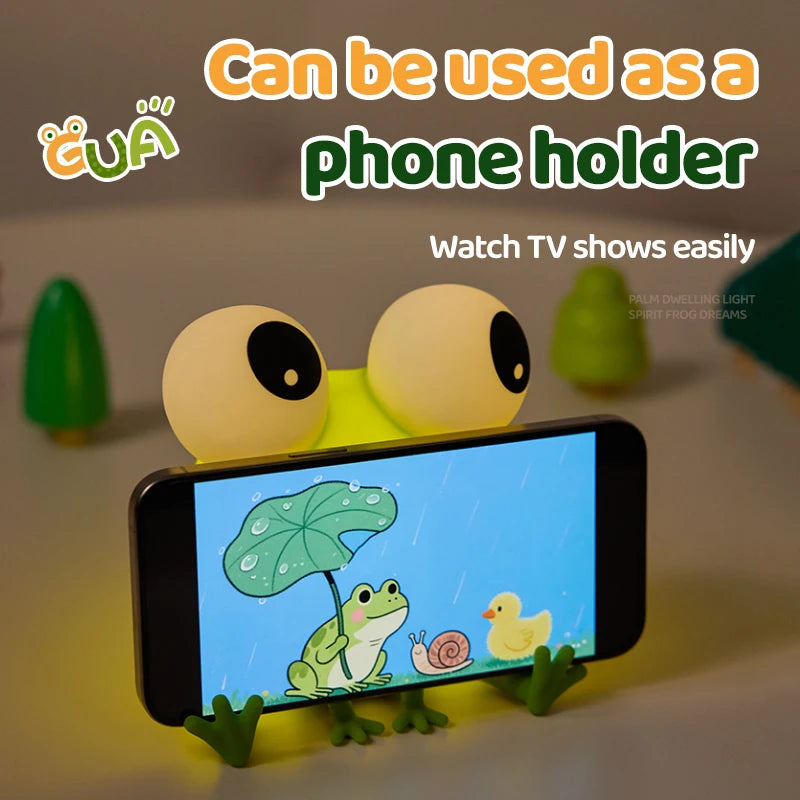 Lumibubs Kawaii Animal Night Light — Touch Control Rechargeable Silicone Mood Lamp for Kids