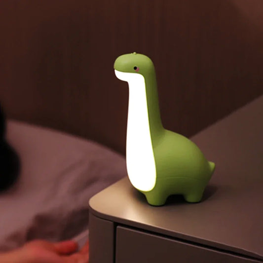 Lumibubs Dinosaur Night Light — USB Rechargeable Dino Lamp with Timer for Kids