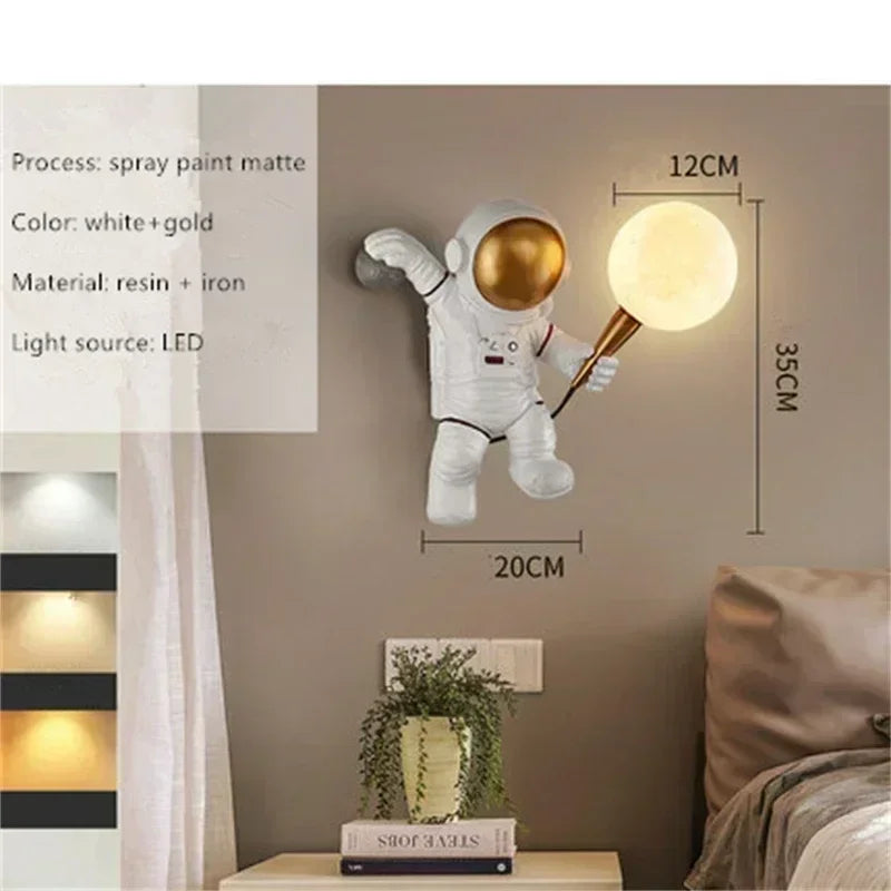 Astronaut Moon Wall Lamp — the lamp that turns your wall into a launchpad 🚀🌕✨