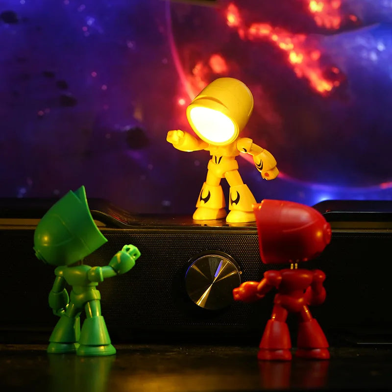 Lumibubs Mini Soldier Desk Lamp — Poseable Adjustable LED Night Light for Kids & Desk Decor