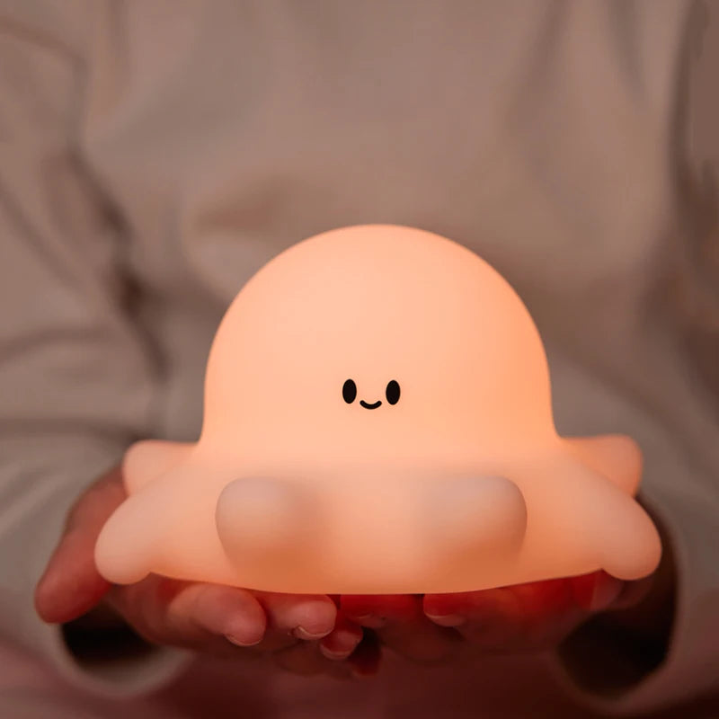 Lumibubs Sleepy Panda Night Light — Pat Control Rechargeable Silicone Bedside Lamp