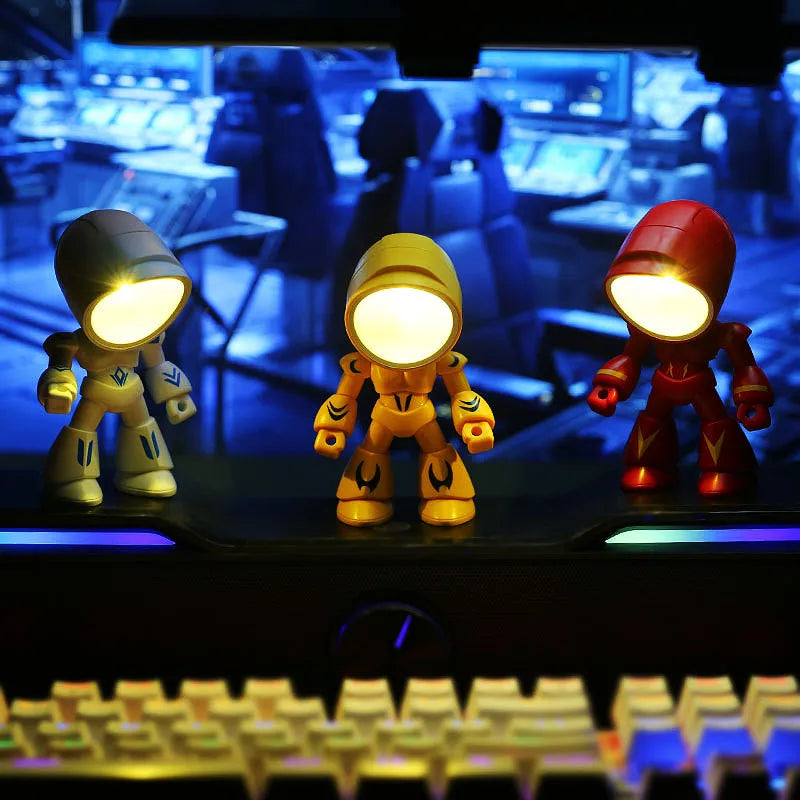 Lumibubs Mini Soldier Desk Lamp — Poseable Adjustable LED Night Light for Kids & Desk Decor