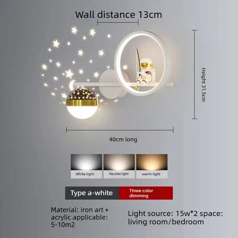 Astronaut Star Projector Wall Lamp — turns your child's bedroom into a galaxy every single night ⭐🌙🚀
