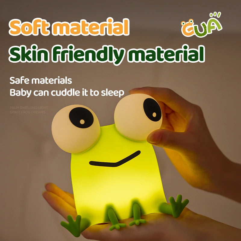 Lumibubs Kawaii Animal Night Light — Touch Control Rechargeable Silicone Mood Lamp for Kids