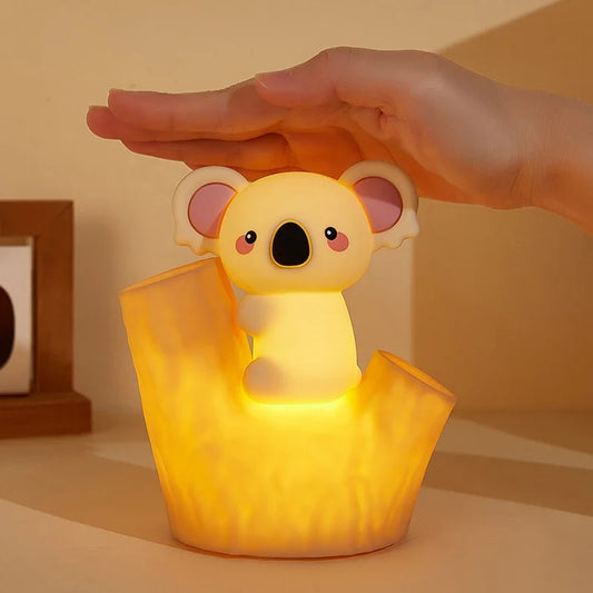Lumibubs Koala Tree Hollow Night Light — Pat Control Dimmable USB Rechargeable Silicone Lamp