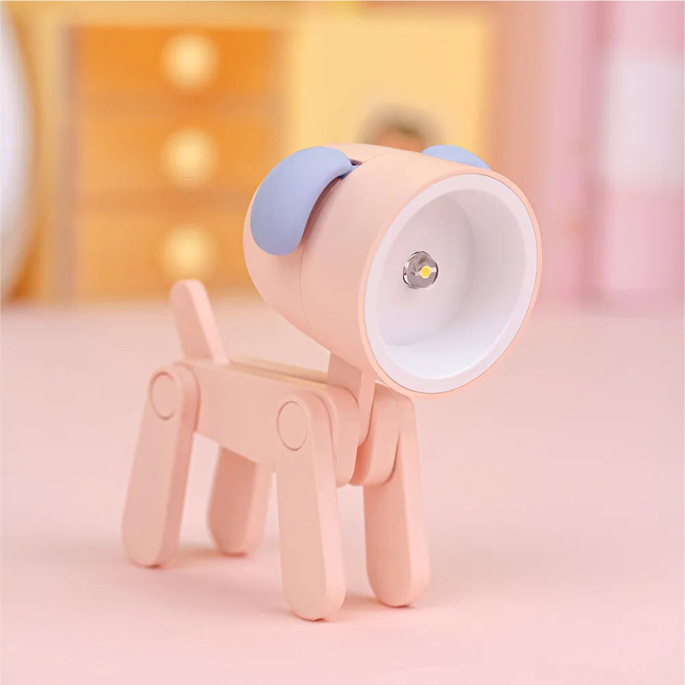 Lumibubs Mini Folding Animal Desk Lamp — Cute Dog & Deer LED Night Light for Kids