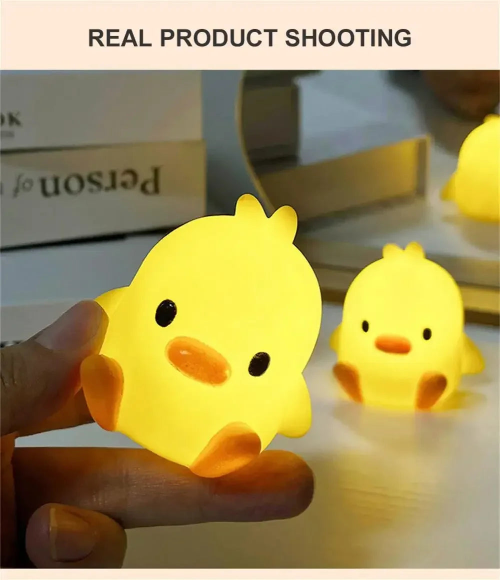 Lumibubs Little Yellow Duck Night Light — Cute Silicone Glow Lamp for Kids & Babies