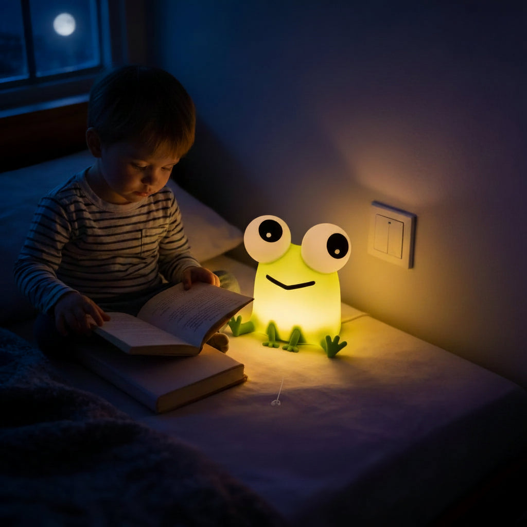 Lumibubs Kawaii Animal Night Light — Touch Control Rechargeable Silicone Mood Lamp for Kids
