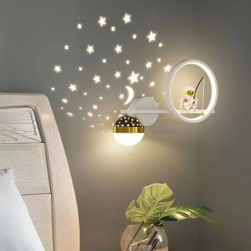 Astronaut Star Projector Wall Lamp — turns your child's bedroom into a galaxy every single night ⭐🌙🚀