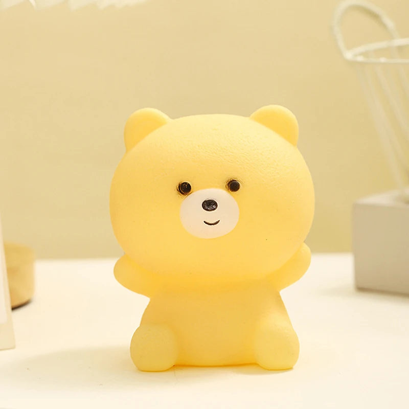 Lumibubs Pastel Bear Vinyl Night Light — Tap Control Colour Changing LED Lamp for Kids