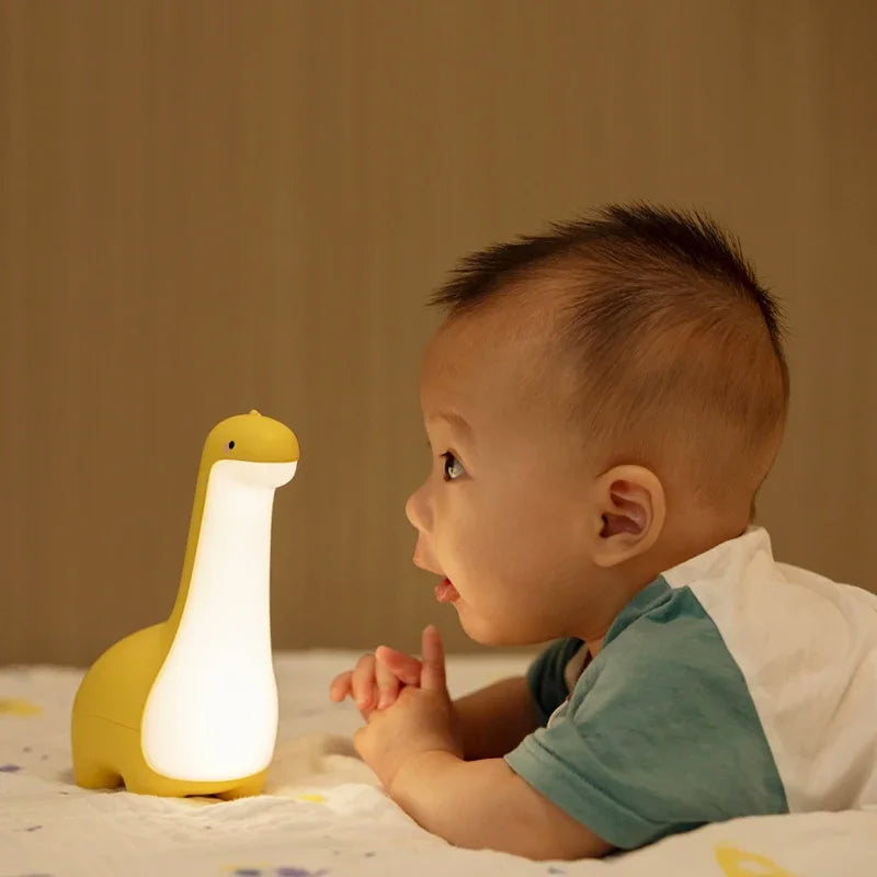 Lumibubs Dinosaur Night Light — USB Rechargeable Dino Lamp with Timer for Kids
