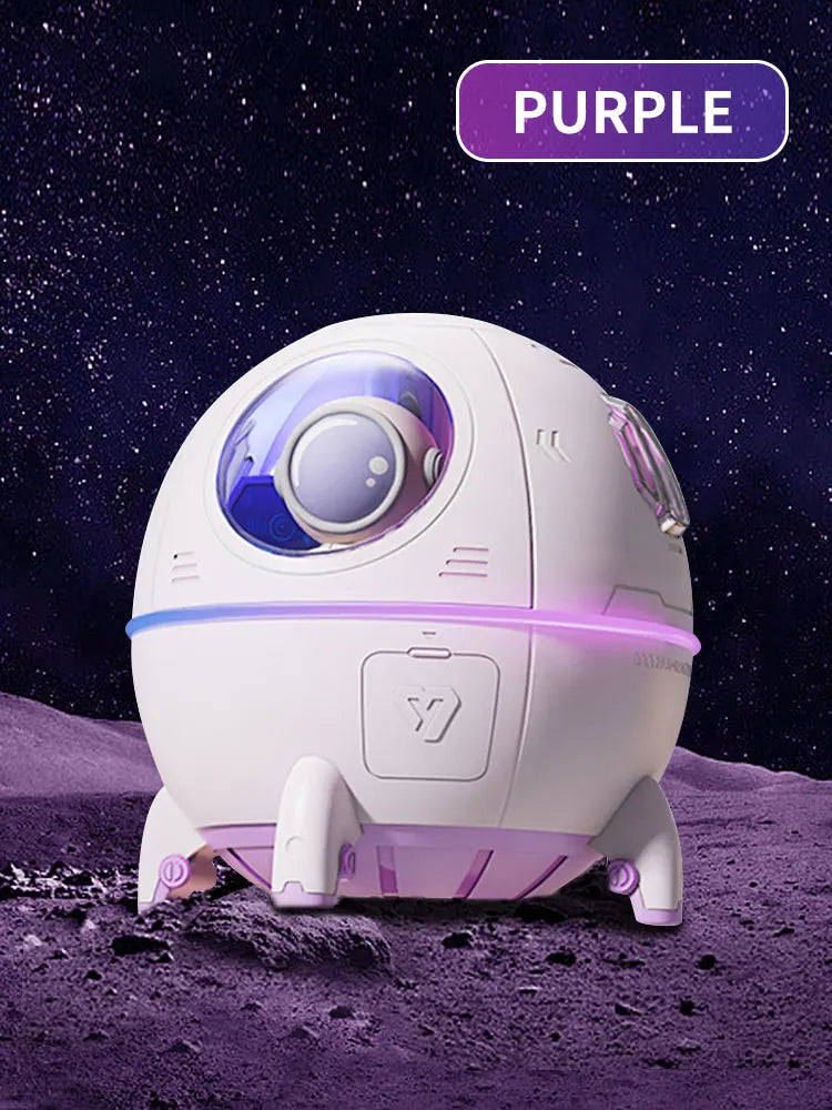 Lumibubs Space Capsule Night Light & Humidifier — 3-in-1 Astronaut Atmosphere Lamp for Kids Bedroom